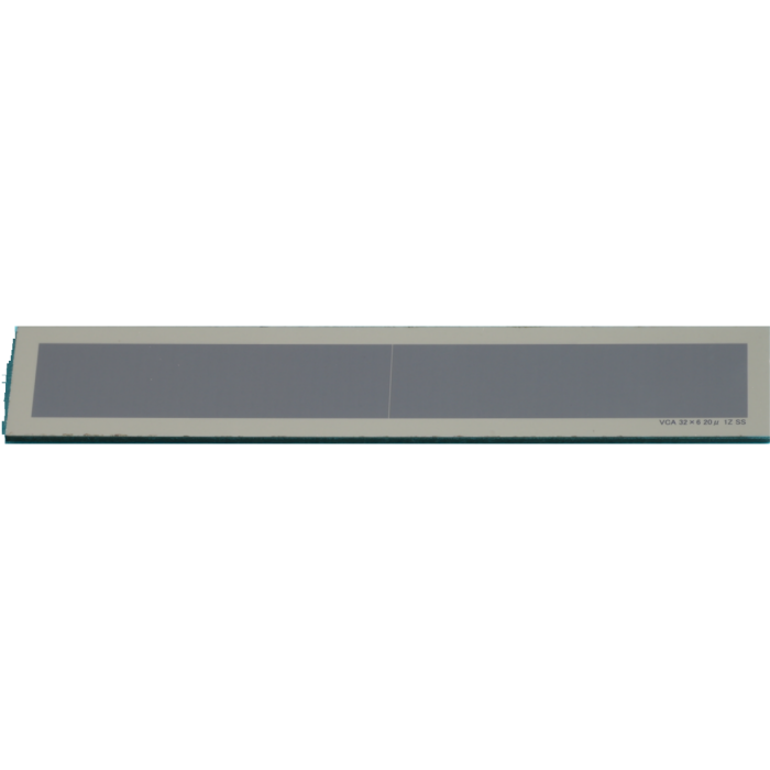 Linear SS scale 20µm 22x3x0.25mm 16mm from Glass Edge PSA